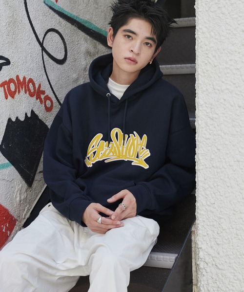 WEGO（ウィゴー）の「WEGO/ワッペンロゴパーカー（パーカー・メンズ・アッシュグレー/ダークグリーン/グレー系その他/ネイビー/ブラウン・LARGE/MEDIUM）」の21枚目の写真