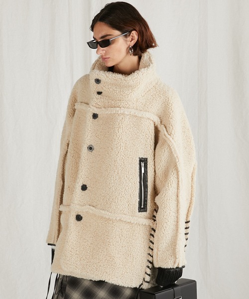 PRANK PROJECT(プランクプロジェクト)の「ボアコート/Boa Coat(その他アウター・レディース・ホワイト/ブラック・FREE)」の12枚目の写真