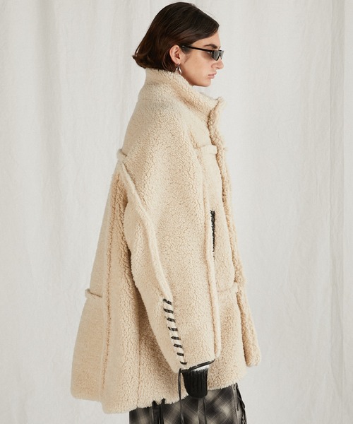 PRANK PROJECT(プランクプロジェクト)の「ボアコート/Boa Coat(その他アウター・レディース・ホワイト/ブラック・FREE)」の14枚目の写真