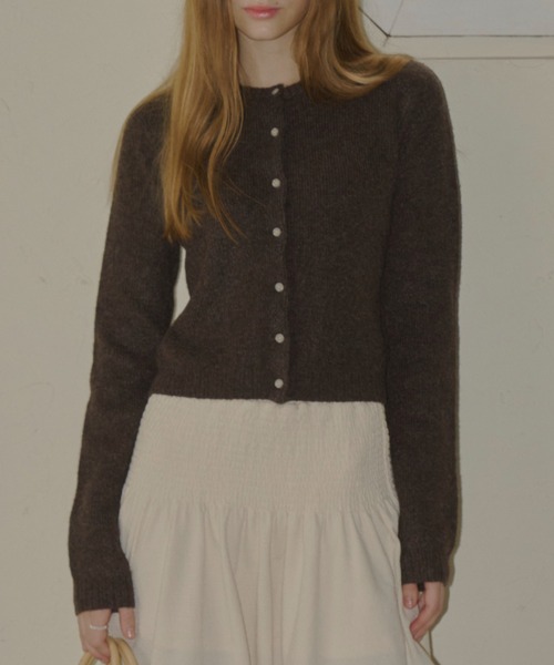 GIUNON ロングスリーブニットカーディガン GIUNON カーディガン long sleeve knit cardigan / ロング