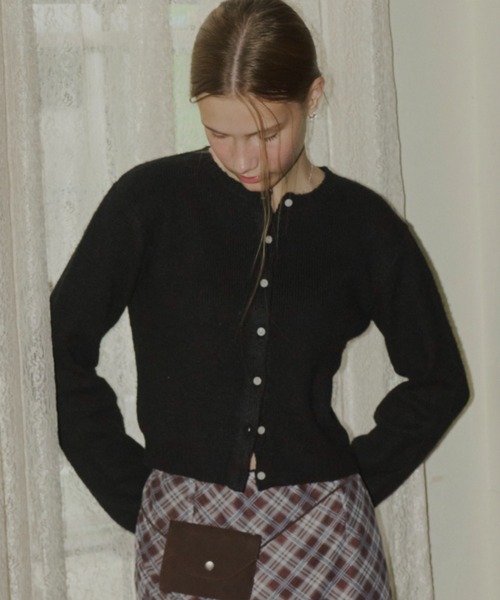 long sleeve knit cardigan / ロングスリーブニットカーディガン
