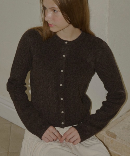 long sleeve knit cardigan / ロングスリーブニットカーディガン
