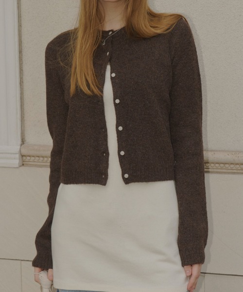 long sleeve knit cardigan / ロングスリーブニットカーディガン