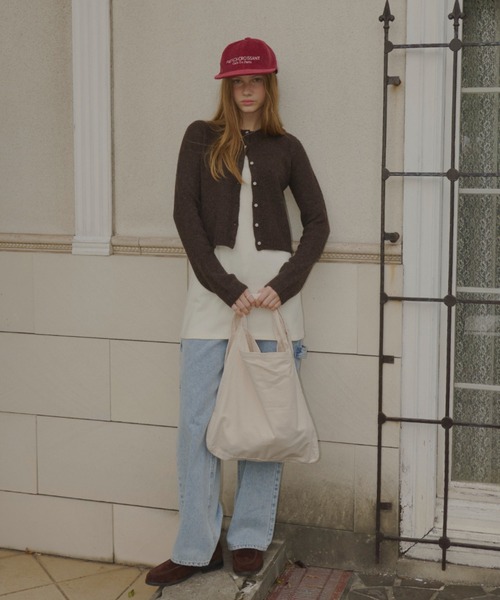 long sleeve knit cardigan / ロングスリーブニットカーディガン