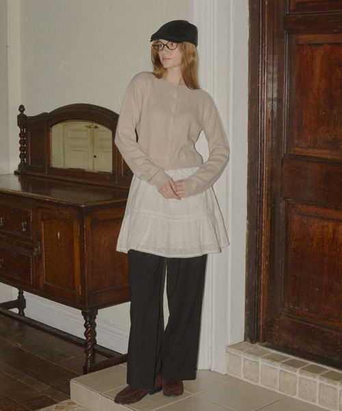 long sleeve knit cardigan / ロングスリーブニットカーディガン