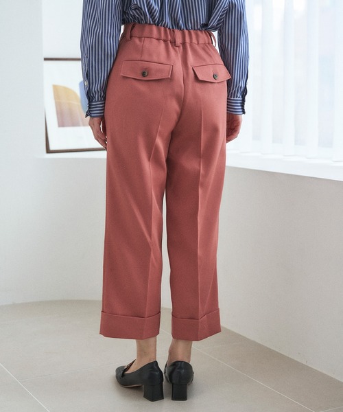 Sirin(シリン)の「ワイドクロップドパンツ【2サイズ展開】(その他パンツ・レディース・ベージュ/ネイビー/ピンク・X-SMALL/SMALL)」の8枚目の写真