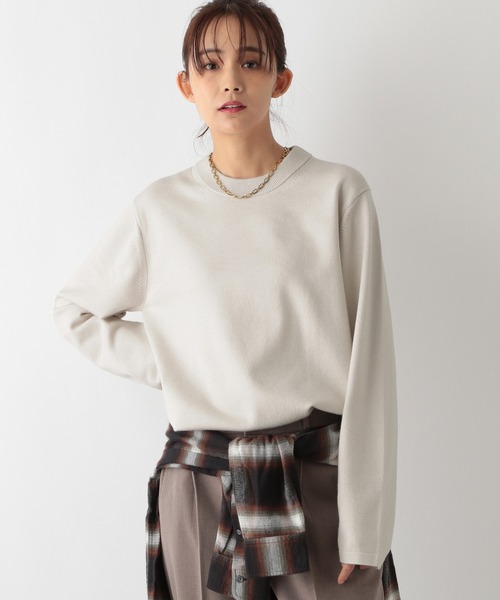 セール】メルティクルーネックプルオーバー/116346（ニット/セーター