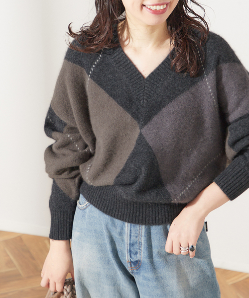 セール】BIG ARGAYLE プルオーバー（ニット/セーター）｜journal