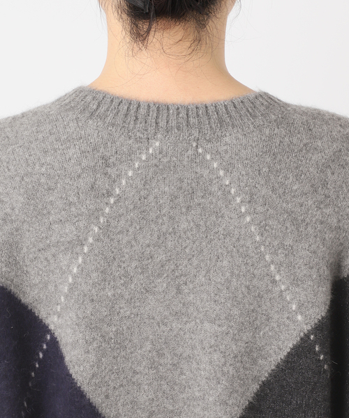 本日限定で値下げします⭐︎ 11500→10000ボイルワイドプルオーバー　かぐれ セール】BIG ARGAYLE プルオーバー（ニット/セーター）｜journal