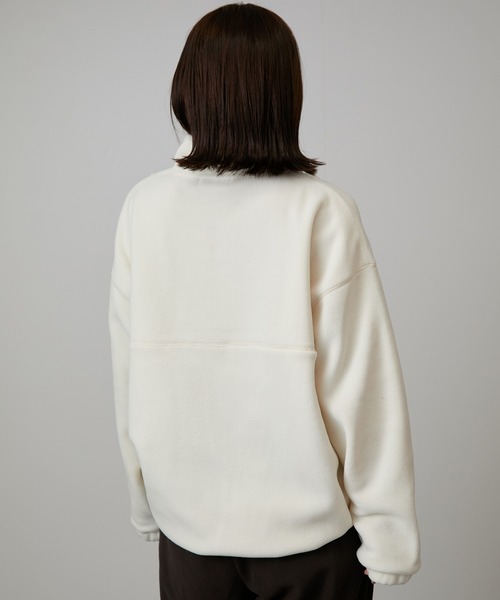 NERGY（ナージー）の「【保温】フリースハーフジッププルオーバー（その他トップス・レディース・ホワイト/ダークブラウン・FREE）」の15枚目の写真