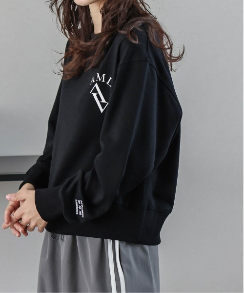 AMELY(エミリー)の「ロゴスウェットプルオーバー(スウェット・レディース・ブラック/ネイビー/グレー・フリー)」の6枚目の写真