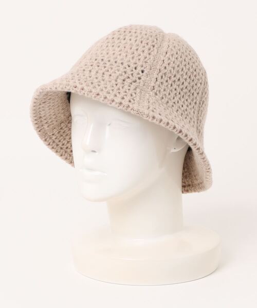 Sense of Grace（センスオブグレース）の「Sense of Grace/センスオブグレイス　ELE KNIT HAT（ハット・レディース・ブラック/ベージュ・FREE）」の2枚目の写真