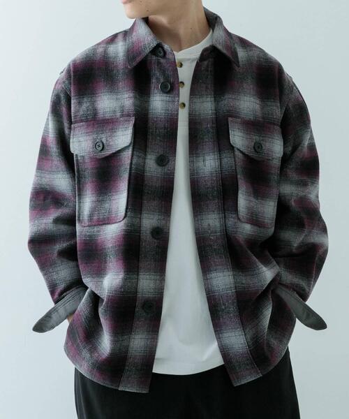 【セール】オンブレチェック クルーザージャケット（その他アウター）｜ITEMS URBANRESEARCH（アイテムズ アーバンリサーチ）