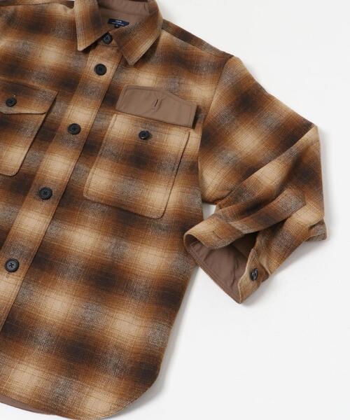 ITEMS URBANRESEARCH（アイテムズ アーバンリサーチ）の「オンブレチェック クルーザージャケット（その他アウター・メンズ・ダークグレー/ブラウン・MEDIUM/LARGE）」の15枚目の写真