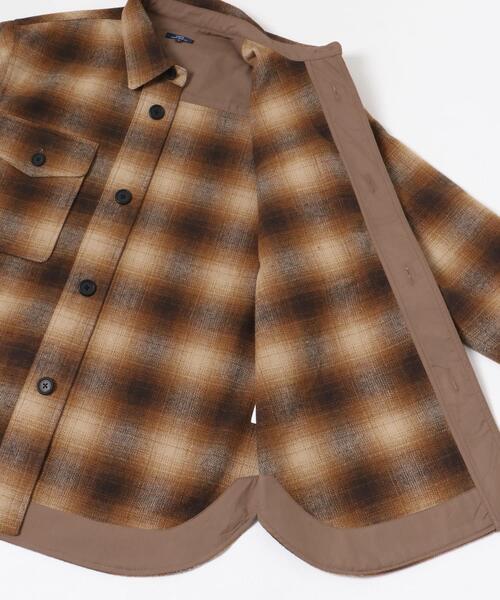 ITEMS URBANRESEARCH（アイテムズ アーバンリサーチ）の「オンブレチェック クルーザージャケット（その他アウター・メンズ・ダークグレー/ブラウン・MEDIUM/LARGE）」の14枚目の写真