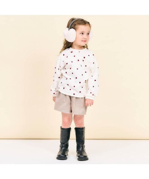 apres les cours(アプレレクール)の「ハートファーイヤーマフ(イヤーマフ・キッズ・ピンク/アイボリー・FREE)」の10枚目の写真