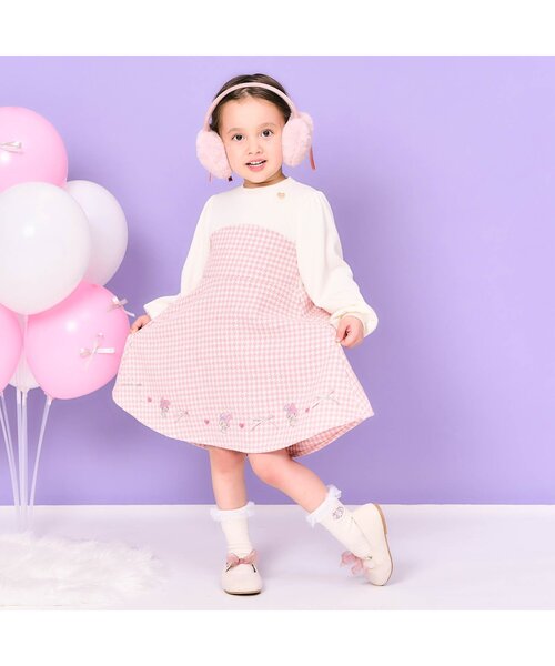 apres les cours(アプレレクール)の「ハートファーイヤーマフ(イヤーマフ・キッズ・ピンク/アイボリー・FREE)」の11枚目の写真