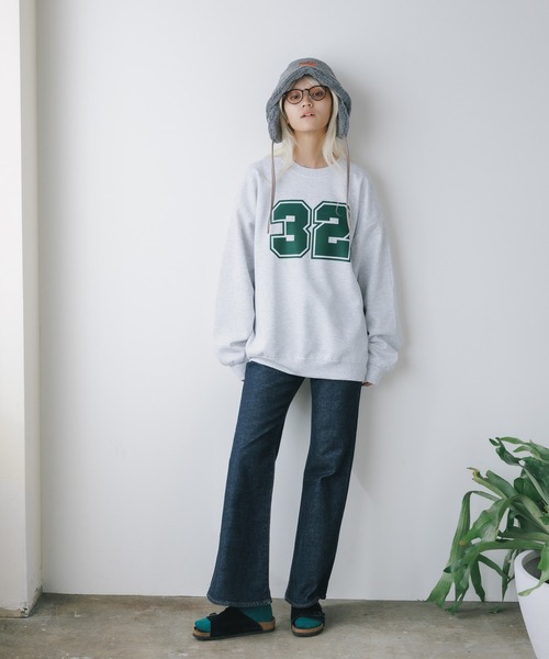 GILDAN(ギルダン)の「GILDAN / ロゴプリント クルーネックスウェット/トレーナー(スウェット・レディース・チャコール/グレー系その他4/グレー系その他/アッシュ/グレー系その他3/グレー系その他2/サンドベージュ・MEDIUM/X-LARGE/LARGE)」の14枚目の写真