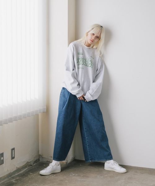 GILDAN(ギルダン)の「GILDAN / ロゴプリント クルーネックスウェット/トレーナー(スウェット・レディース・チャコール/グレー系その他4/グレー系その他/アッシュ/グレー系その他3/グレー系その他2/サンドベージュ・MEDIUM/X-LARGE/LARGE)」の18枚目の写真
