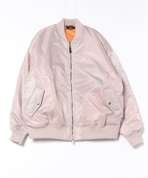 VIBGYOR（ヴィブジョー）の「【wit】オーバーフィットMA-1(CN)（MA-1・メンズ・ブラック/グレイッシュベージュ/カーキ・MEDIUM/LARGE）」の8枚目の写真