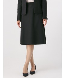 【セレモニー】フレアスカート ハンドウォッシュ TRドビー ストレッチ 織柄 セットアップ