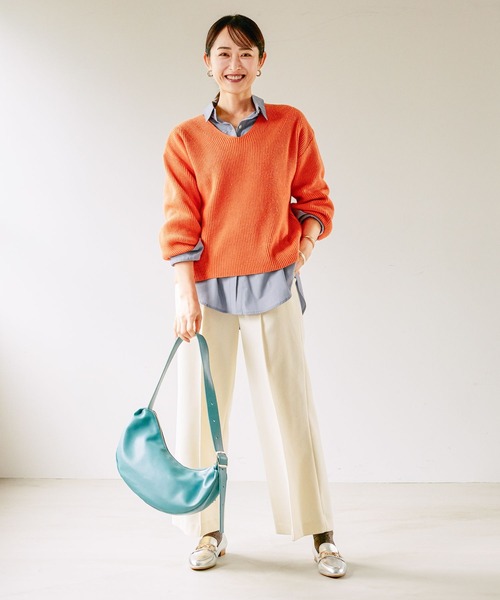 Elura（エルーラ）の「ハーフムーンショルダー/240249（ハンドバッグ・レディース・ブラック系その他/ブルー/ブラック/ベージュ・ONE SIZE）」の8枚目の写真