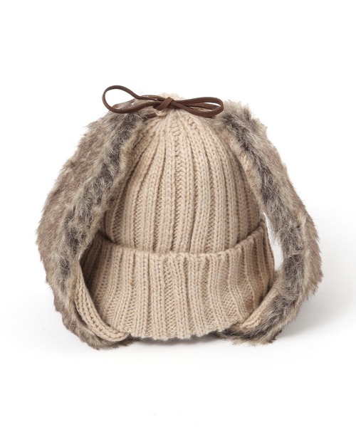 LEPSIM（レプシィム）の「フライトニットワッチ　210088（ニットキャップ/ビーニー・レディース・チャコールグレー/ベージュ・ONE SIZE）」の13枚目の写真