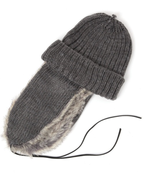 LEPSIM（レプシィム）の「フライトニットワッチ　210088（ニットキャップ/ビーニー・レディース・チャコールグレー/ベージュ・ONE SIZE）」の17枚目の写真