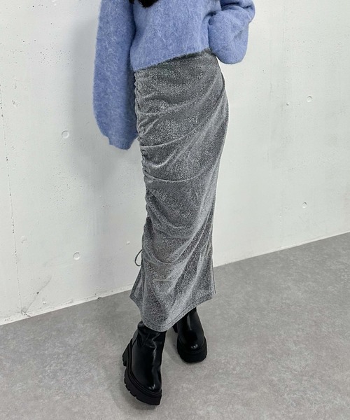【セール】ラメカットドロストタイトスカート（スカート）｜archives（アルシーヴ）