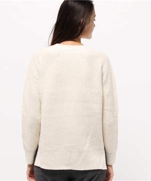 MYSELF ABAHOUSE(マイセルフアバハウス)の「片畦プルオーバー(ニット/セーター・レディース・ホワイト/オリーブ/グレー・FREE)」の9枚目の写真