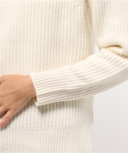 MYSELF ABAHOUSE(マイセルフアバハウス)の「片畦プルオーバー(ニット/セーター・レディース・ホワイト/オリーブ/グレー・FREE)」の11枚目の写真