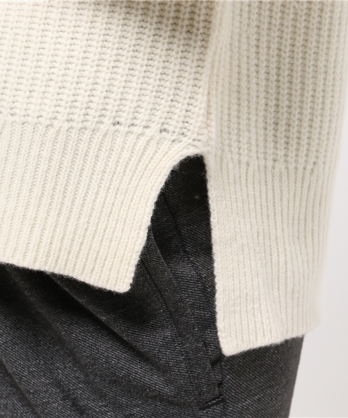 MYSELF ABAHOUSE(マイセルフアバハウス)の「片畦プルオーバー(ニット/セーター・レディース・ホワイト/オリーブ/グレー・FREE)」の12枚目の写真
