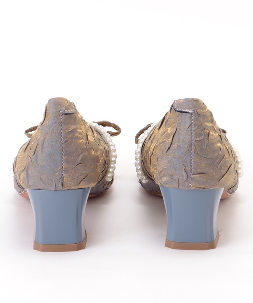 Lace Ladies(レースレディース)の「パール リボン ミドル ヒール パンプス(パンプス・レディース・アイボリー/グレー・22.5cm/23cm/23.5cm/24cm/24.5cm)」の15枚目の写真