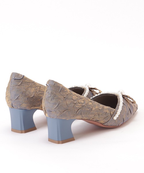 Lace Ladies(レースレディース)の「パール リボン ミドル ヒール パンプス(パンプス・レディース・アイボリー/グレー・22.5cm/23cm/23.5cm/24cm/24.5cm)」の16枚目の写真