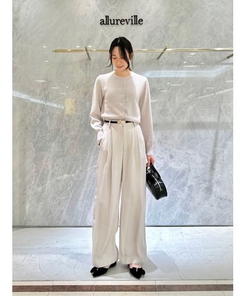 LOULOU WILLOUGHBY - 最終値下げ★今期新品★25400円ルルウィルビーラメビジューカーディガンシルバ LOULOU WILLOUGHBY】ラメビジューカーディガン|allureville