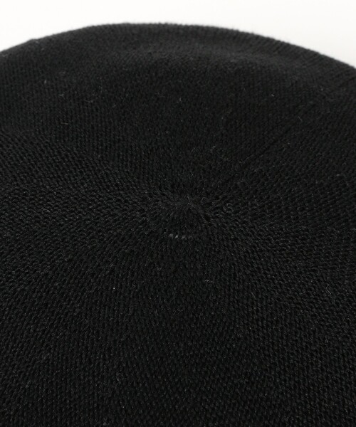 Ray BEAMS（レイビームス）の「リネン混 サーモベレー（ハンチング/ベレー帽・レディース・ブラック/ベージュ・ONE SIZE）」の5枚目の写真