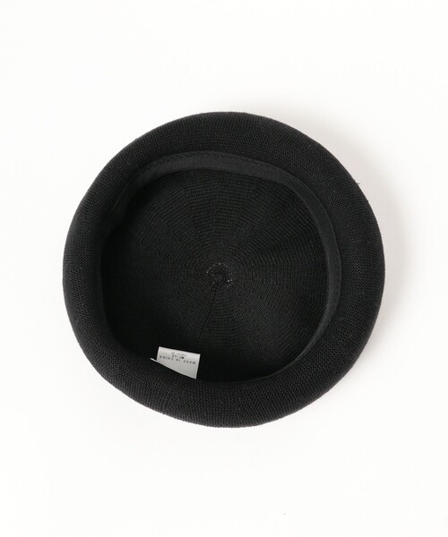 Ray BEAMS（レイビームス）の「リネン混 サーモベレー（ハンチング/ベレー帽・レディース・ブラック/ベージュ・ONE SIZE）」の6枚目の写真