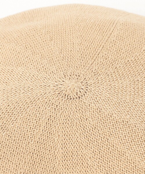 Ray BEAMS（レイビームス）の「リネン混 サーモベレー（ハンチング/ベレー帽・レディース・ブラック/ベージュ・ONE SIZE）」の8枚目の写真