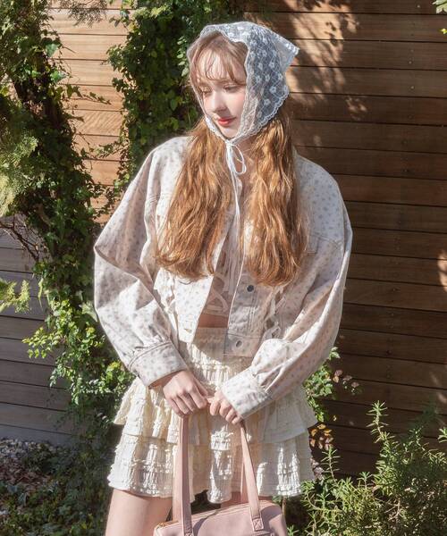 MAJESTIC LEGON(マジェスティックレゴン)の「カットレースフリルミニスカパン(スカート・レディース・ブラック/アイボリー/ホワイト系その他2/オフホワイト・MEDIUM)」の11枚目の写真