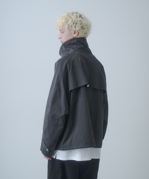 セール】High neck teck blouson - ハイネックテックブルゾン
