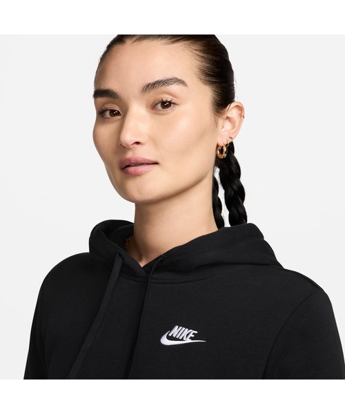 NIKE(ナイキ)の「ナイキ NIKE ナイキ NSW クラブ STD フリース PO L/S フーディ(パーカー・レディース・ブラック・M/L/XL)」の3枚目の写真