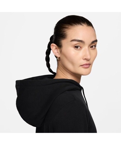 NIKE(ナイキ)の「ナイキ NIKE ナイキ NSW クラブ STD フリース PO L/S フーディ(パーカー・レディース・ブラック・M/L/XL)」の5枚目の写真