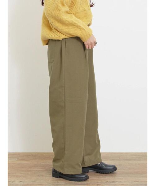 Samansa Mos2(サマンサ モスモス)の「【保温加工・帯電防止】ストレートパンツ(その他パンツ・レディース・キナリ/ベージュ/カーキ/チャコールグレー・L/M)」の12枚目の写真