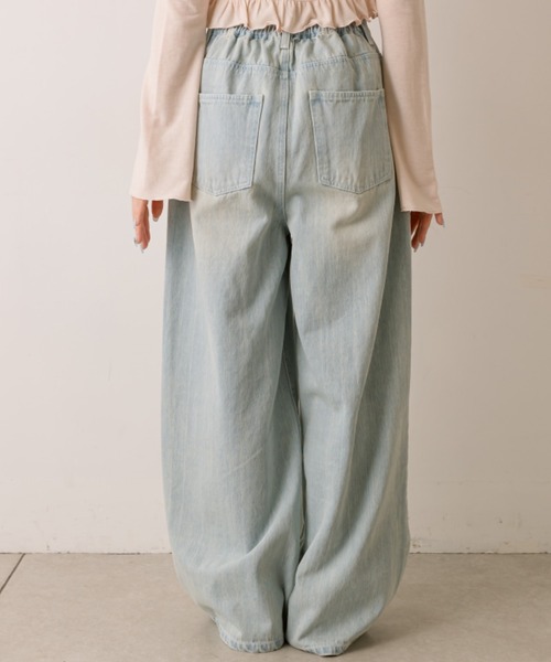 OLIVE des OLIVE(オリーブデオリーブ)の「キラキラリボンデニムパンツ(その他パンツ・レディース・ブルー/サックスブルー/ブラック・SMALL/MEDIUM)」の6枚目の写真
