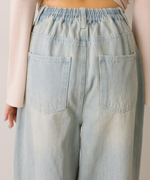 OLIVE des OLIVE(オリーブデオリーブ)の「キラキラリボンデニムパンツ(その他パンツ・レディース・ブルー/サックスブルー/ブラック・SMALL/MEDIUM)」の9枚目の写真