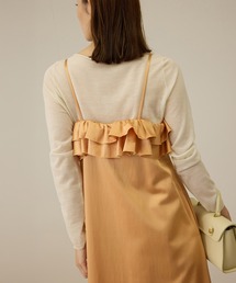 ROPE' | 【洗える】シャイニーサテンキャミワンピース(ドレス)