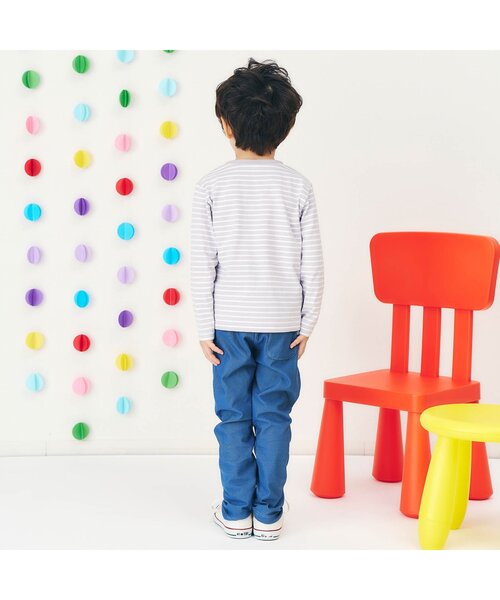 apres les cours（アプレレクール）の「バラエティ/7days Style pants（その他パンツ・キッズ・アイボリー/インディゴブルー/ブラック・120/110/100/90/80/130）」の8枚目の写真