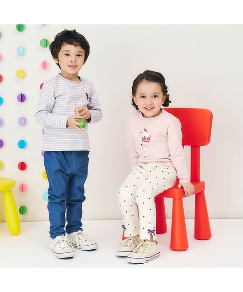 apres les cours（アプレレクール）の「バラエティ/7days Style pants（その他パンツ・キッズ・アイボリー/インディゴブルー/ブラック・120/110/100/90/80/130）」の9枚目の写真