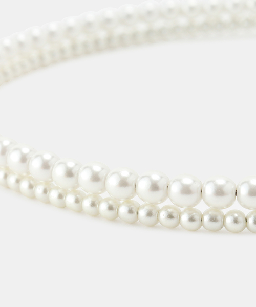 KIDS】セレモニーにも/2連パールカチューシャ（カチューシャ）｜ROPE