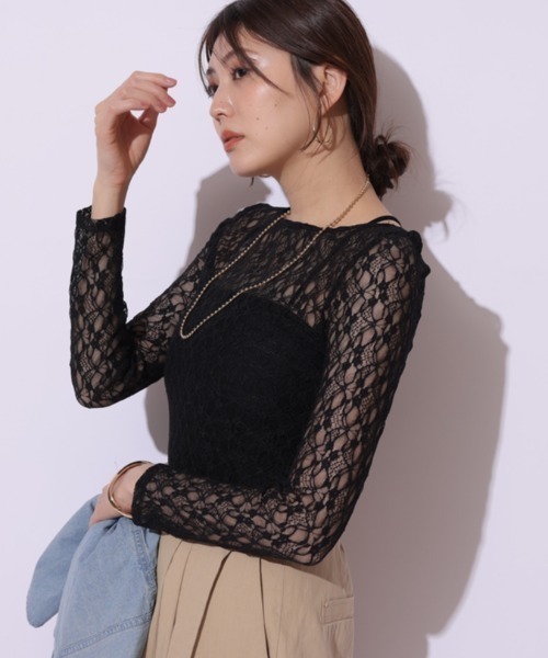 Mystrada（マイストラーダ）の「レースロンT（Tシャツ/カットソー 